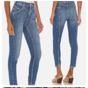 Free People Riley Seamed Skinny Jeans